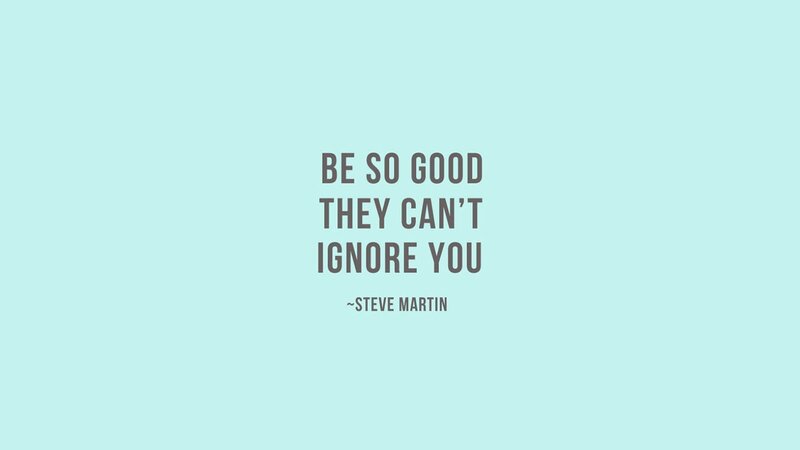 Text Quote on Background — Light Blue, Inspirational
