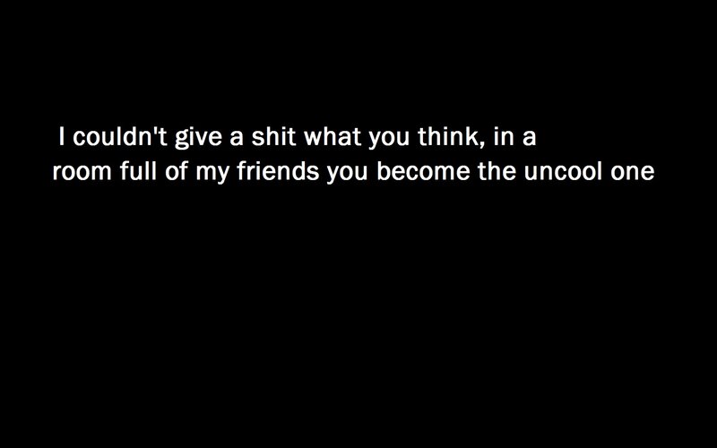 text quote on black background