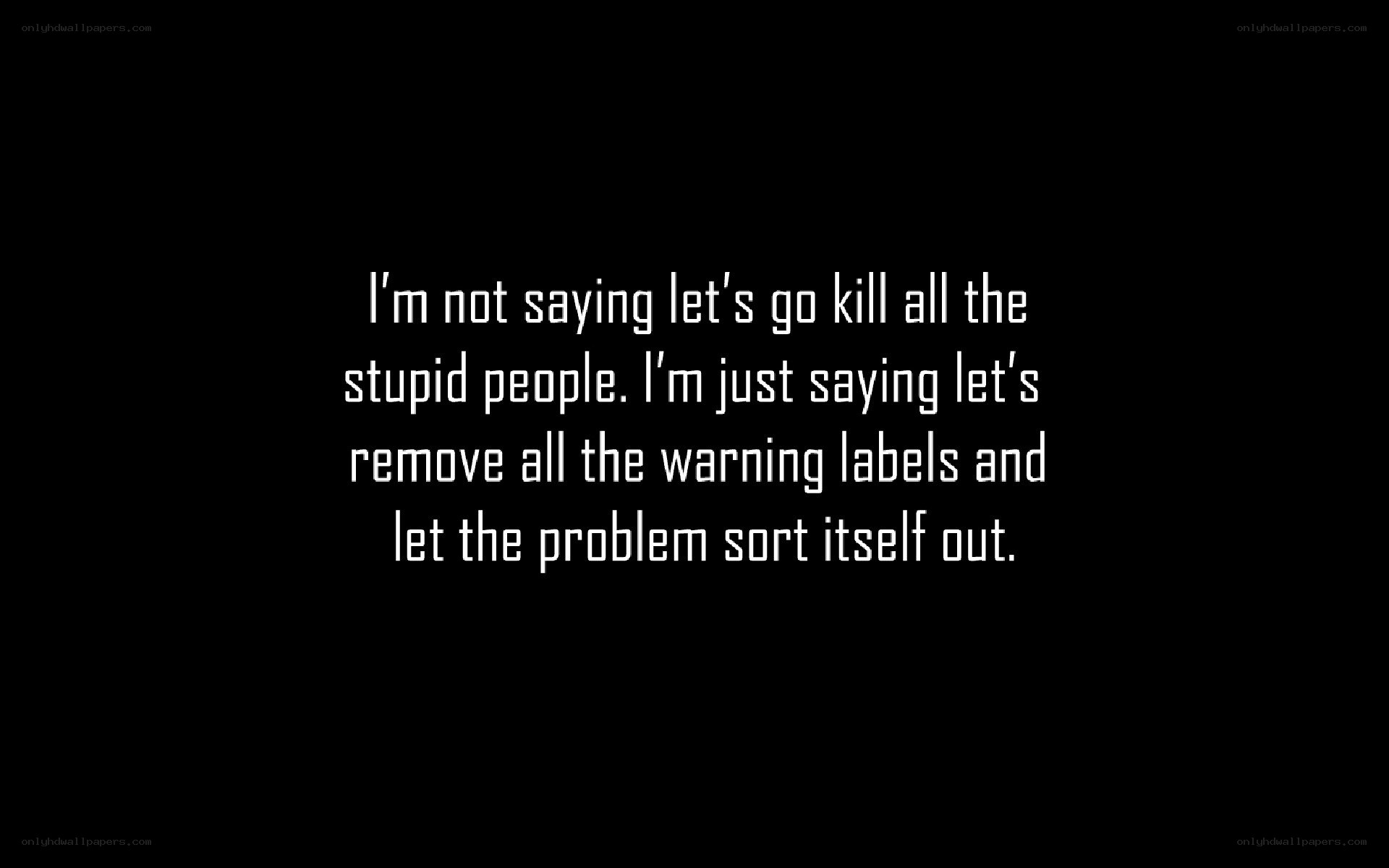 text quote on black background