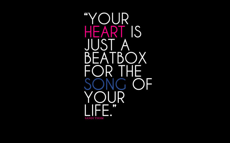Text Quote on Black Background — Inspirational, Minimalist