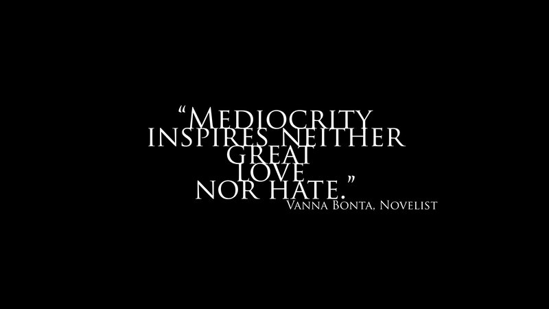 Text Quote on Black Background — Serious, Minimalist, Author