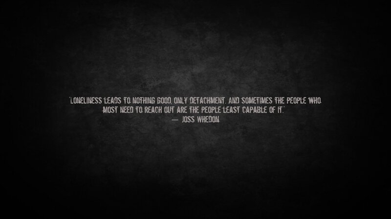 Text Quote on Dark Background — Black, Somber