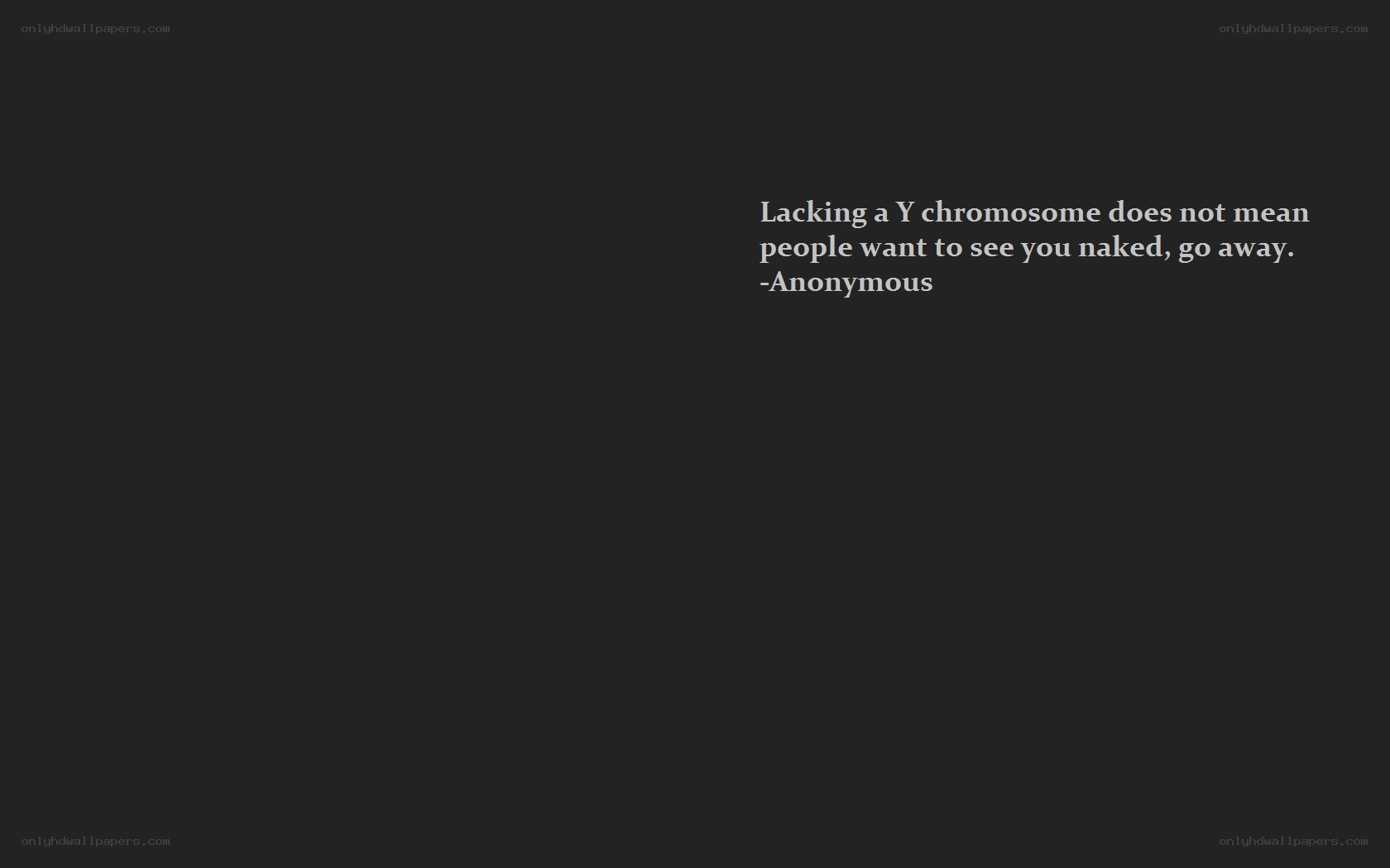 Text quote on dark background