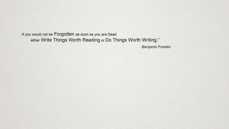 Text Quote on Paper — White, Thoughtful