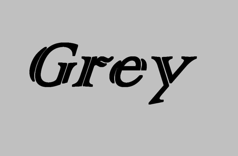 Text Reading Grey