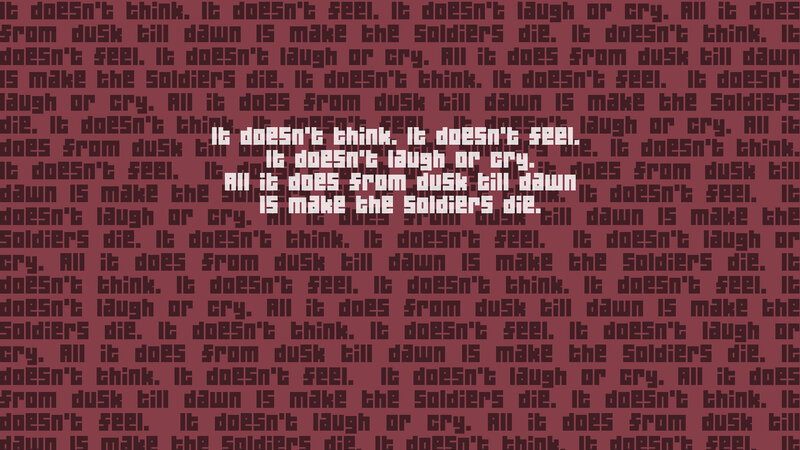 text repeating image