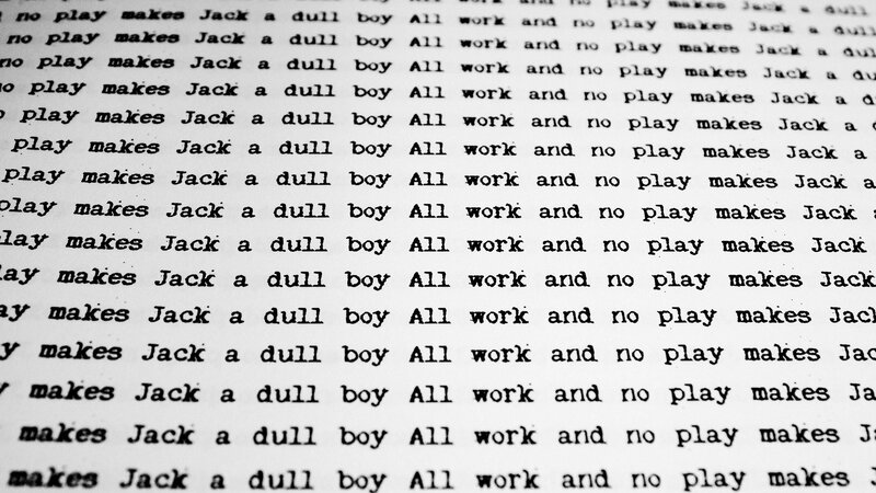 Text Repeating on Paper