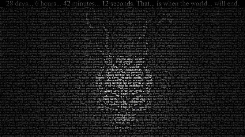 Text Repeating Question — Black