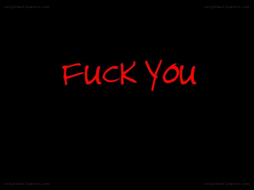 text saying fuck you