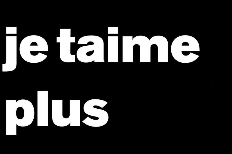 text saying je taime plus