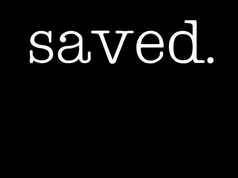 text saying saved