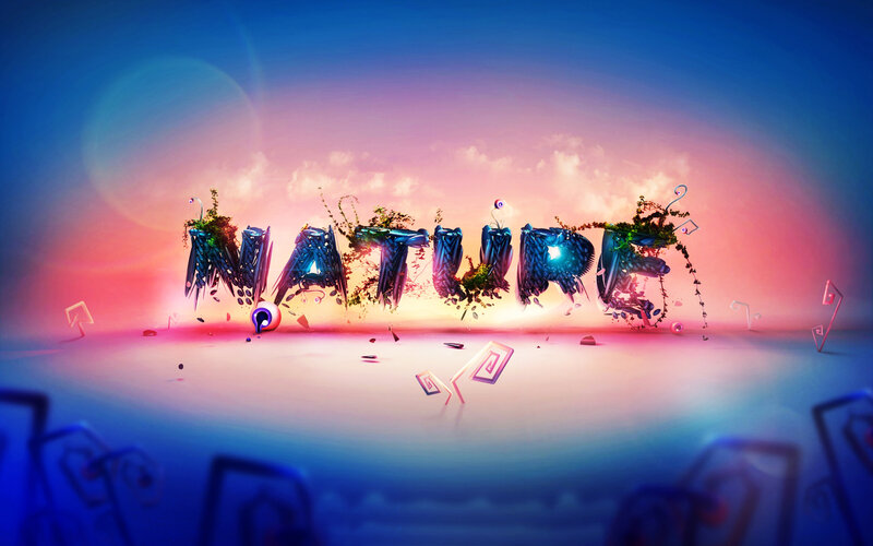 Text Sculpture with Plants