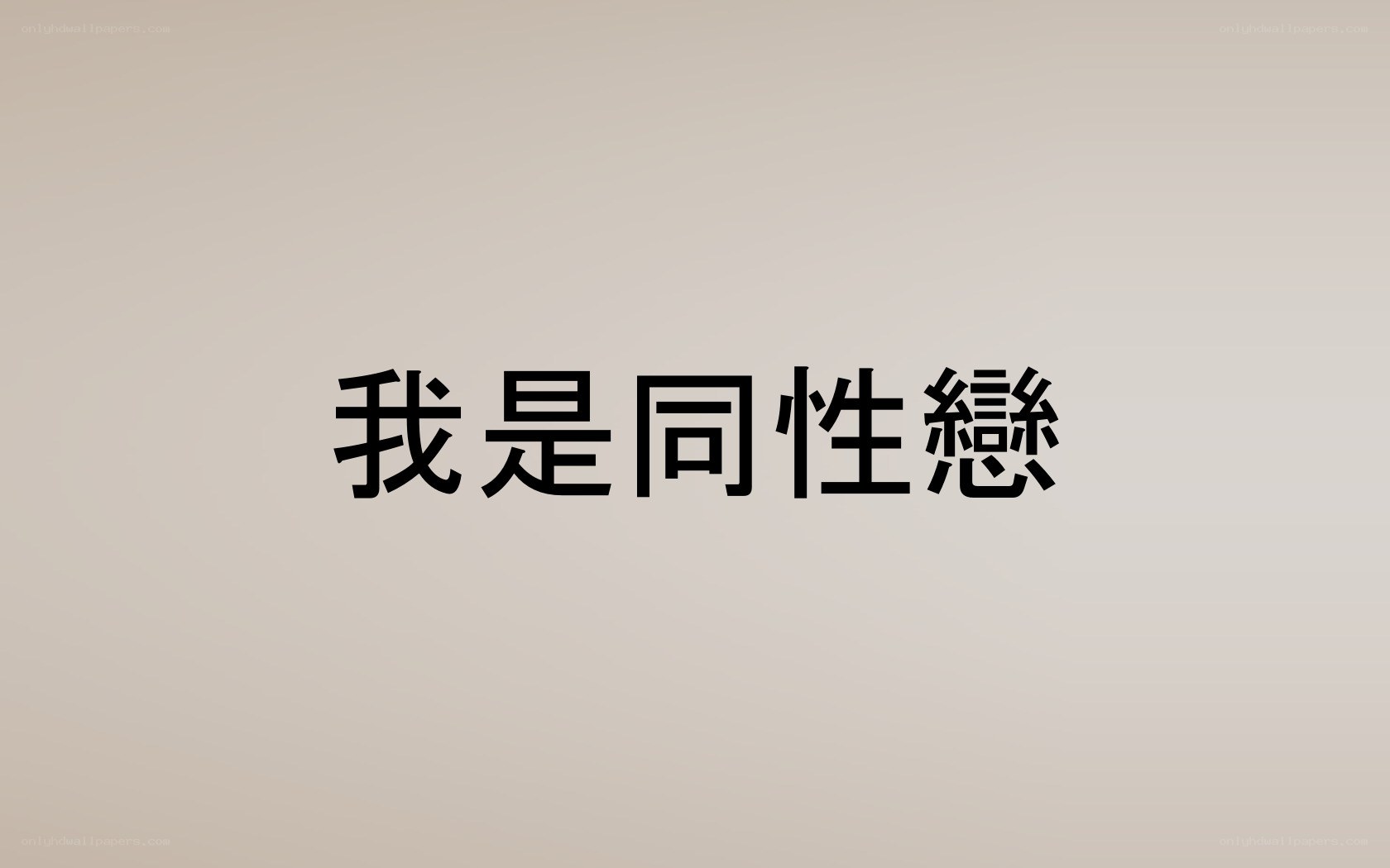 text stating 'I am gay'