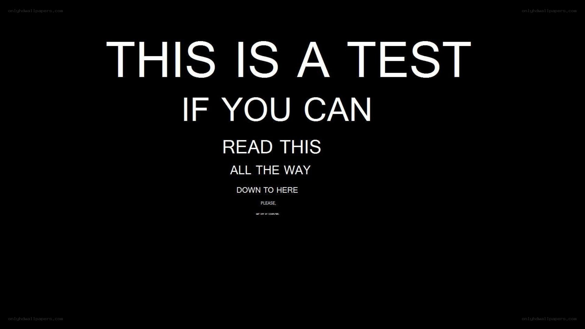 text test challenge