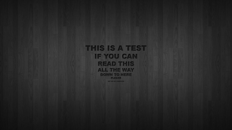 text test on wood background