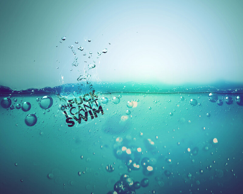 Text Underwater