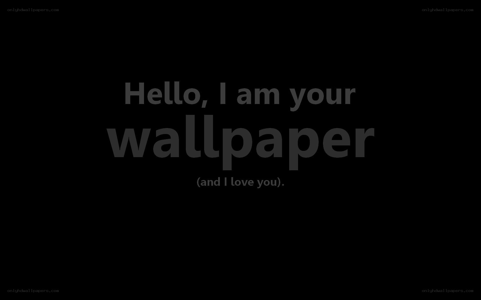 text wallpaper message