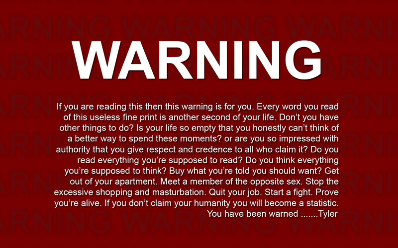 Text Warning Message