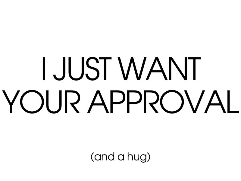 text with approval request