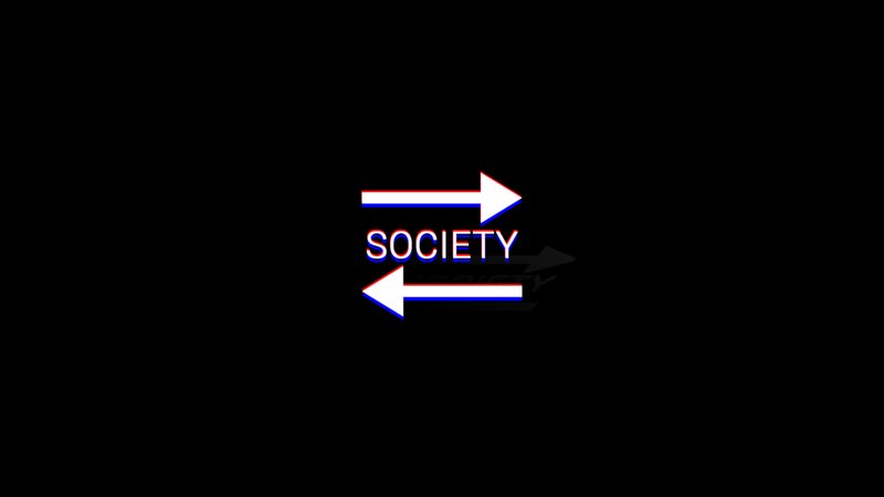 Text with Arrows — Black