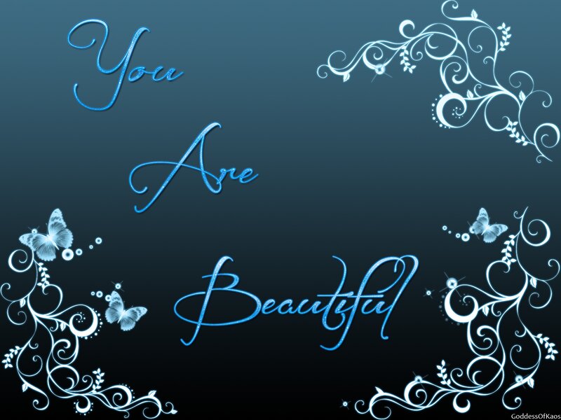 Text with Butterflies — Blue