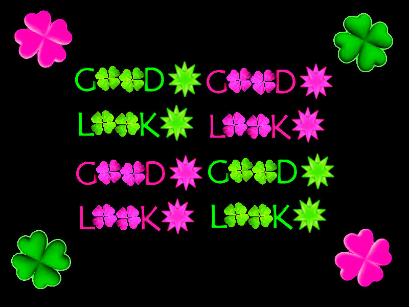 Text with Clover Symbols