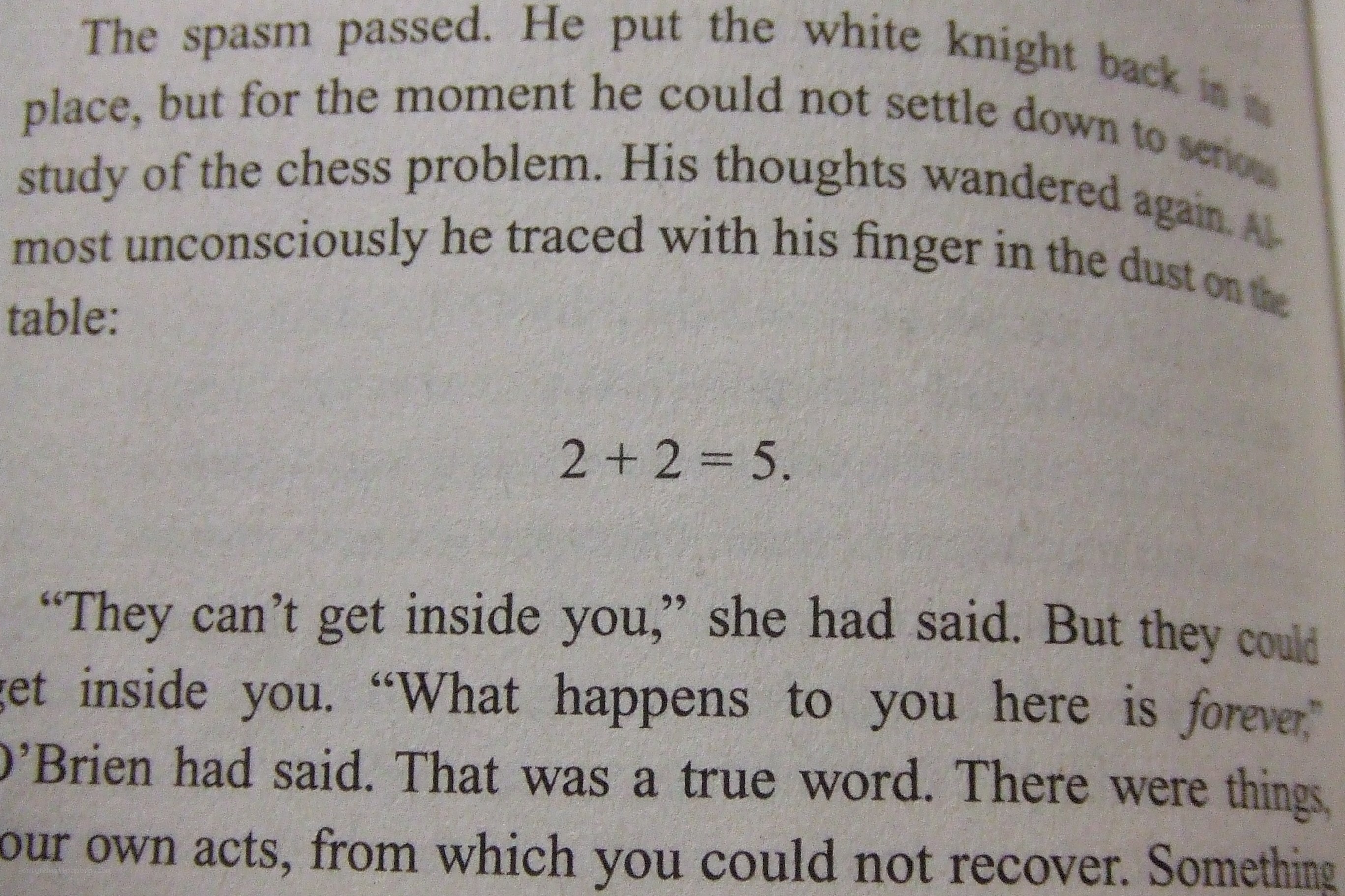 text with false equation