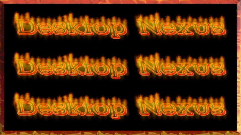 Text with Fire Effect