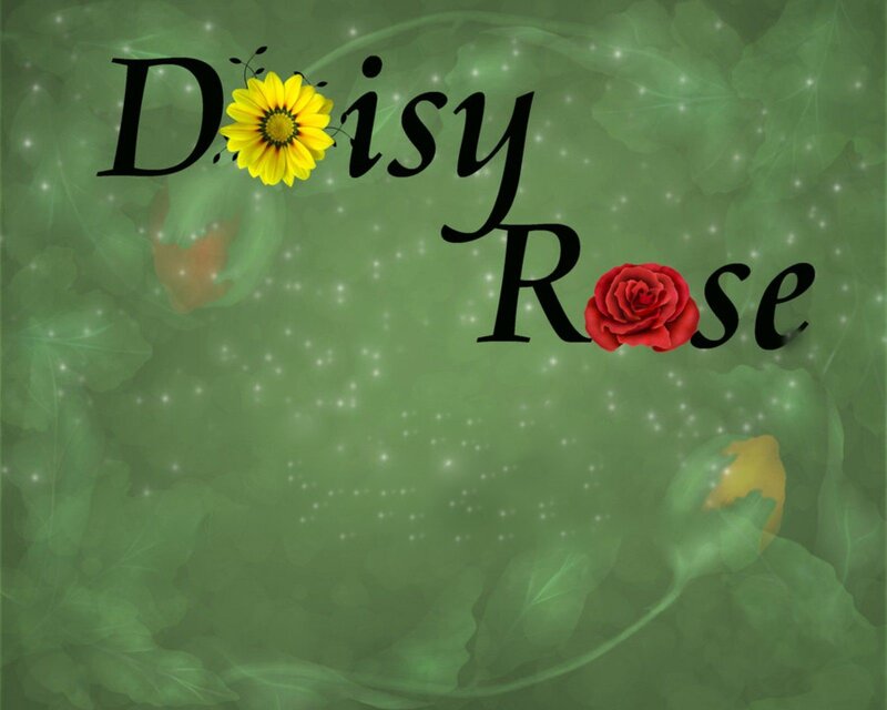 Text with Flowers — Green