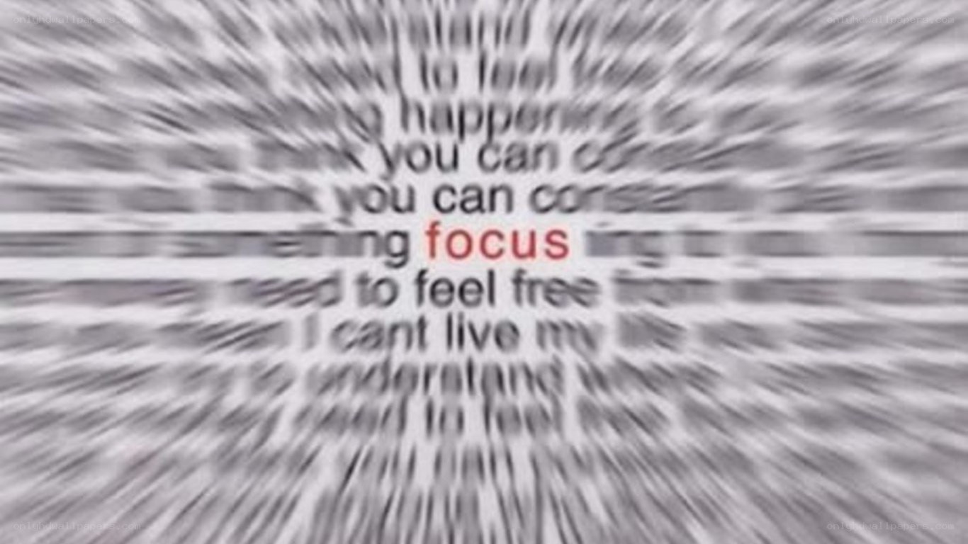 text with focus word