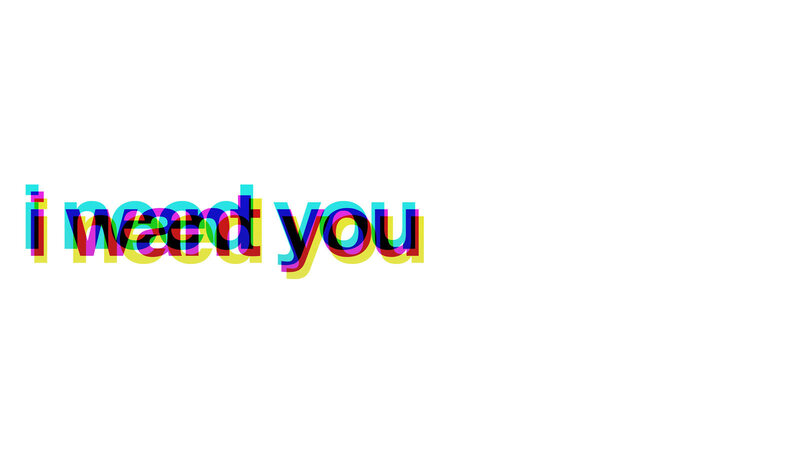 text with glitch effect