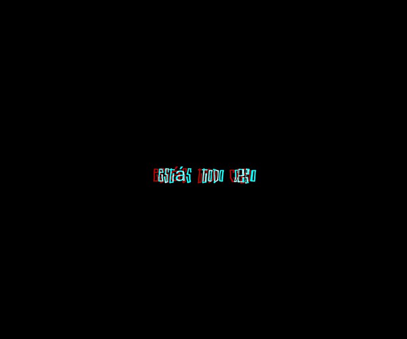 text with glitch effect
