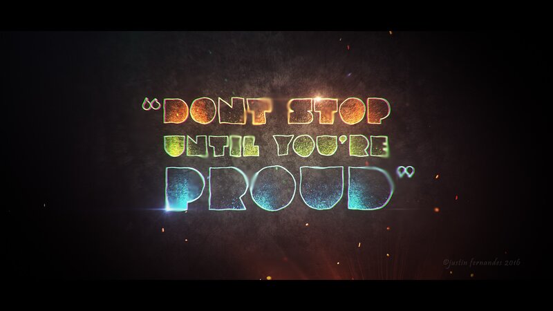 Text with Glowing Letters