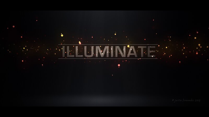 Text with Glowing Particles — Black, Dramatic