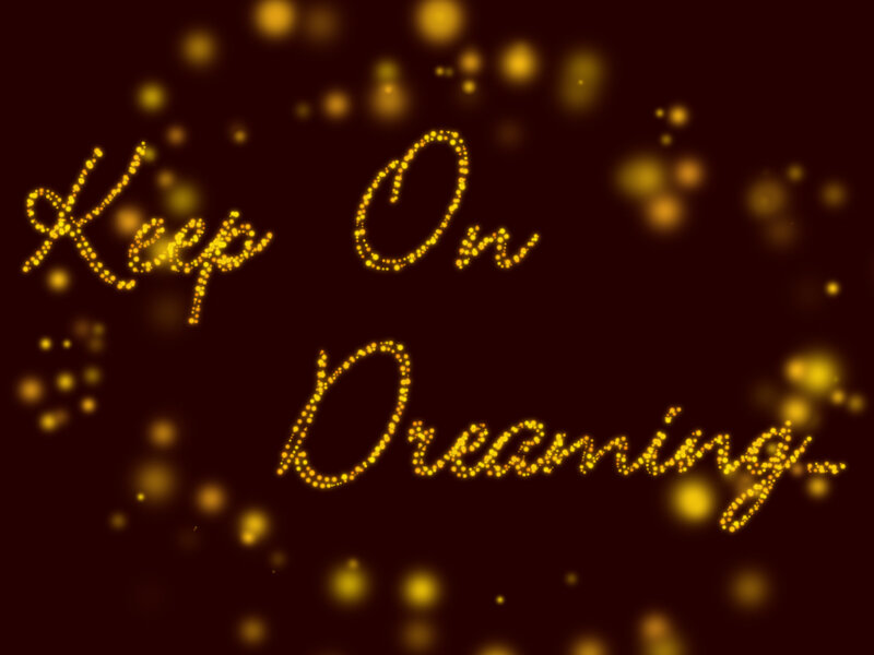 Text with Glowing Particles