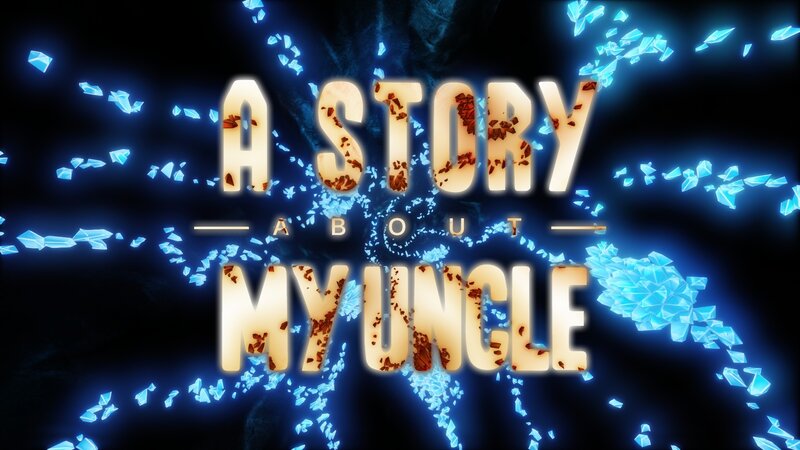 Text with Glowing Shards