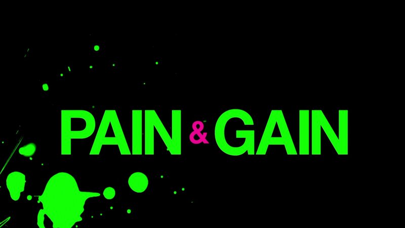 Text with Green Splatters — Black