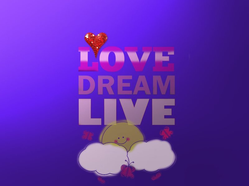 Text with Heart and Sun