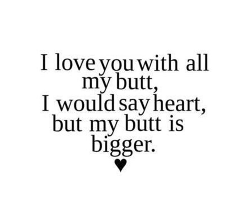 Text with Heart Symbol — Black, Humorous