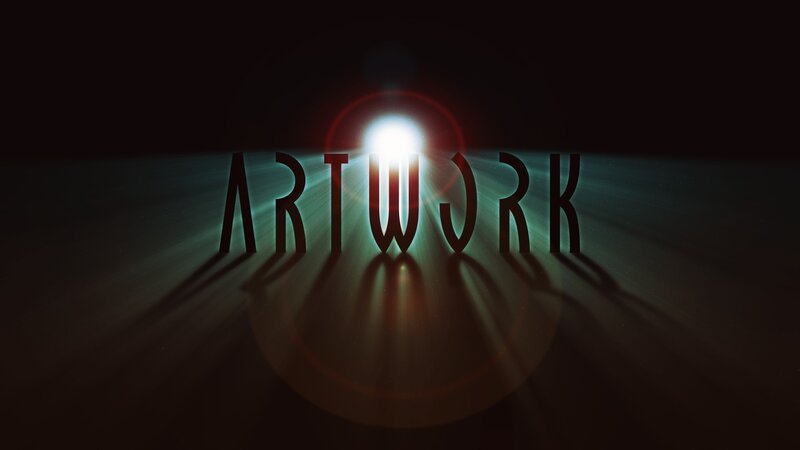 Text with Light Rays — Black, Dramatic