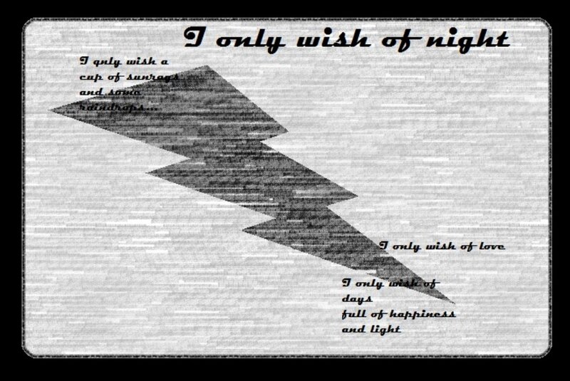 Text with Lightning Bolt