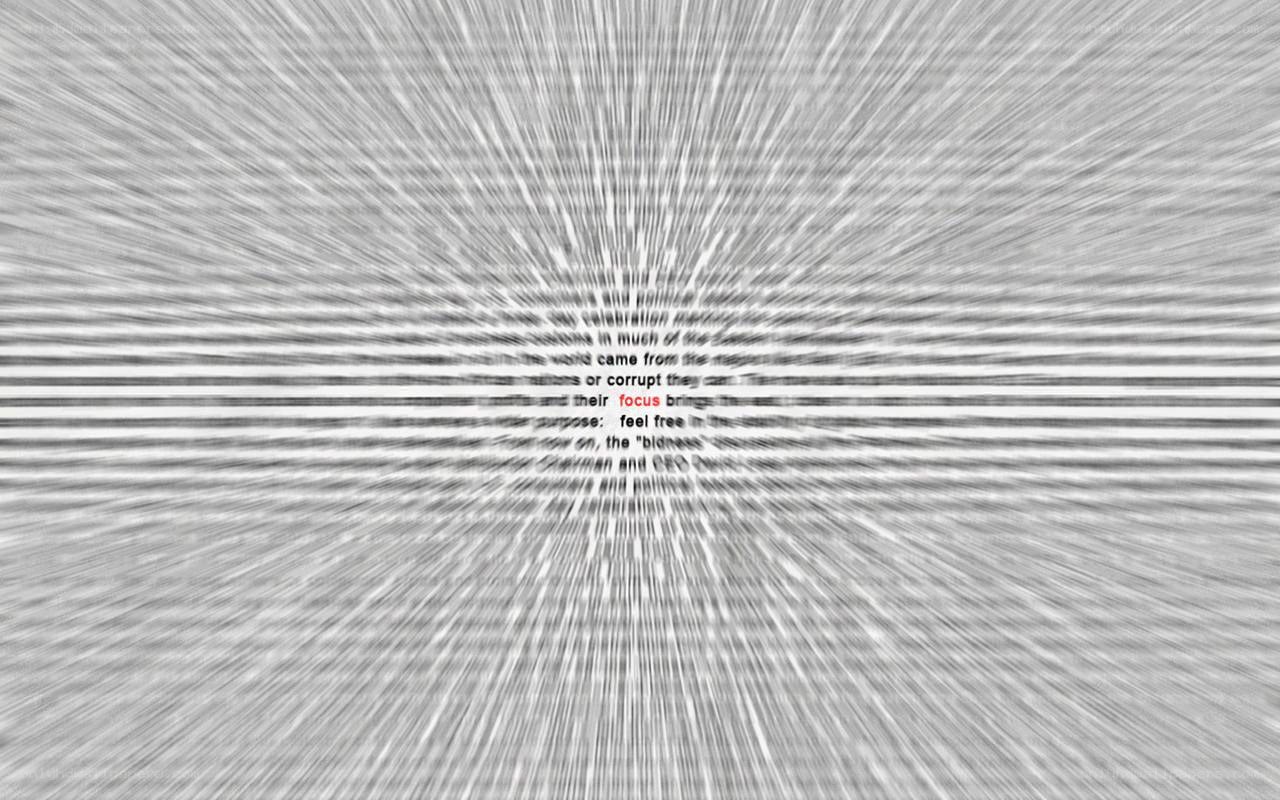 text with motion blur effect