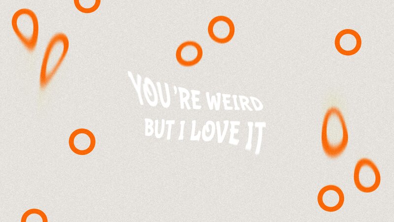 Text with Orange Circles