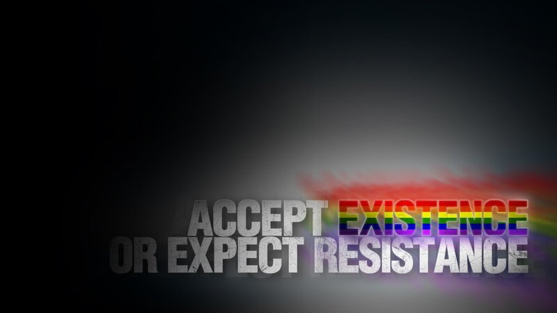 Text with Rainbow Colors — Black