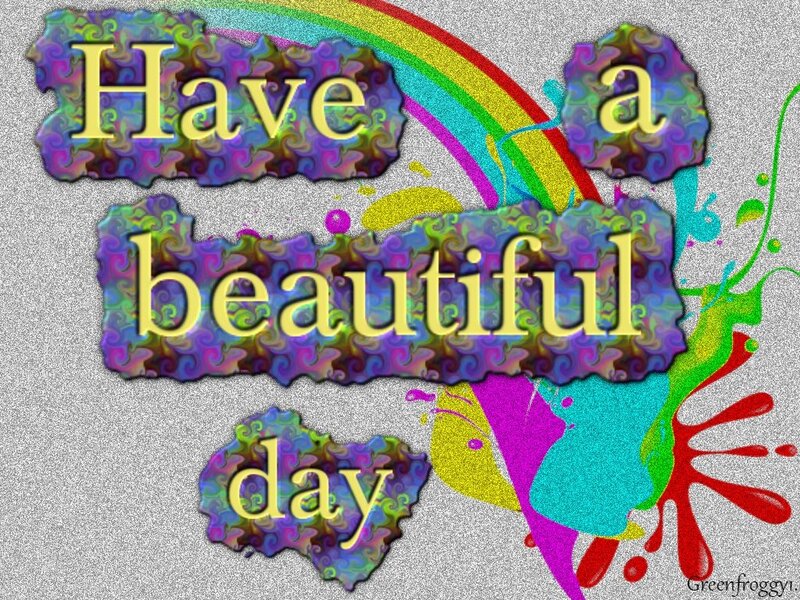 Text with Rainbow Splashes