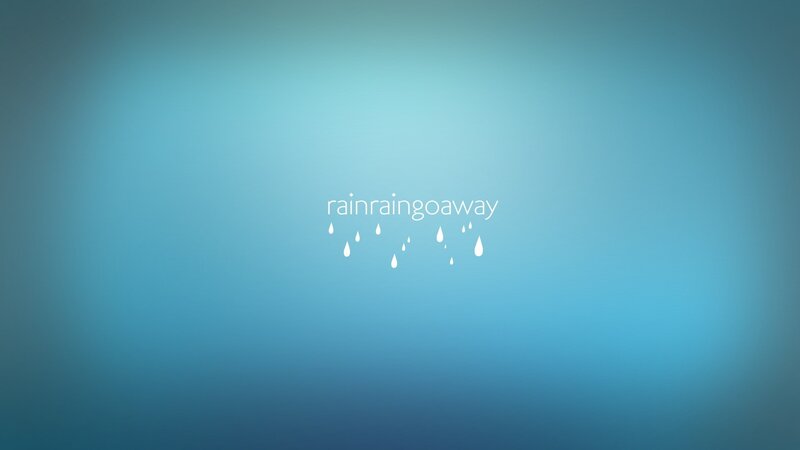 Text with Raindrops