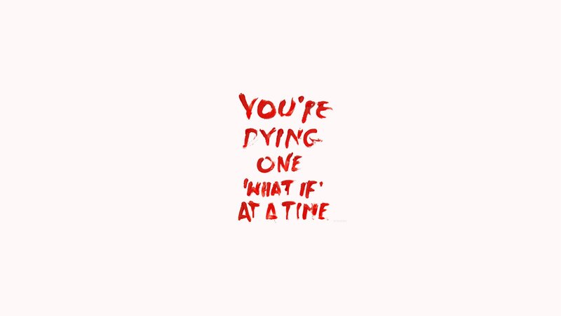 text with red paint effect
