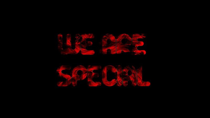 Text with Red Smoke Effect