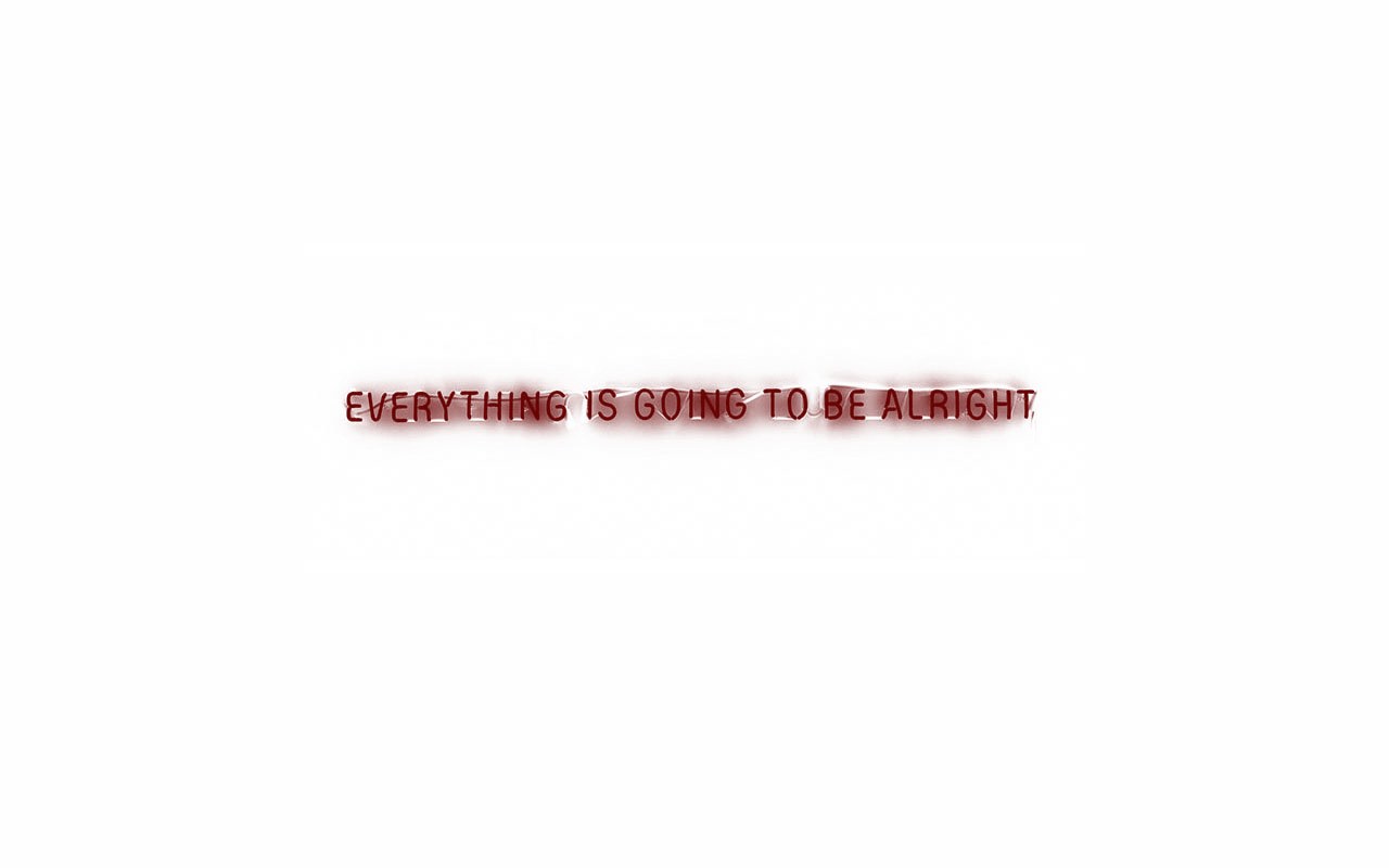 text with red stain effect
