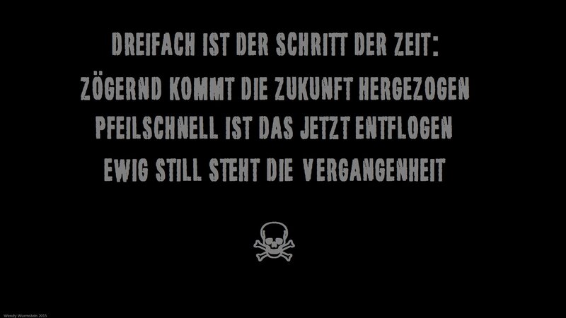 Text with Skull Symbol